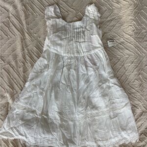 Tommy Bahama Kids White Dress with Lace Accents